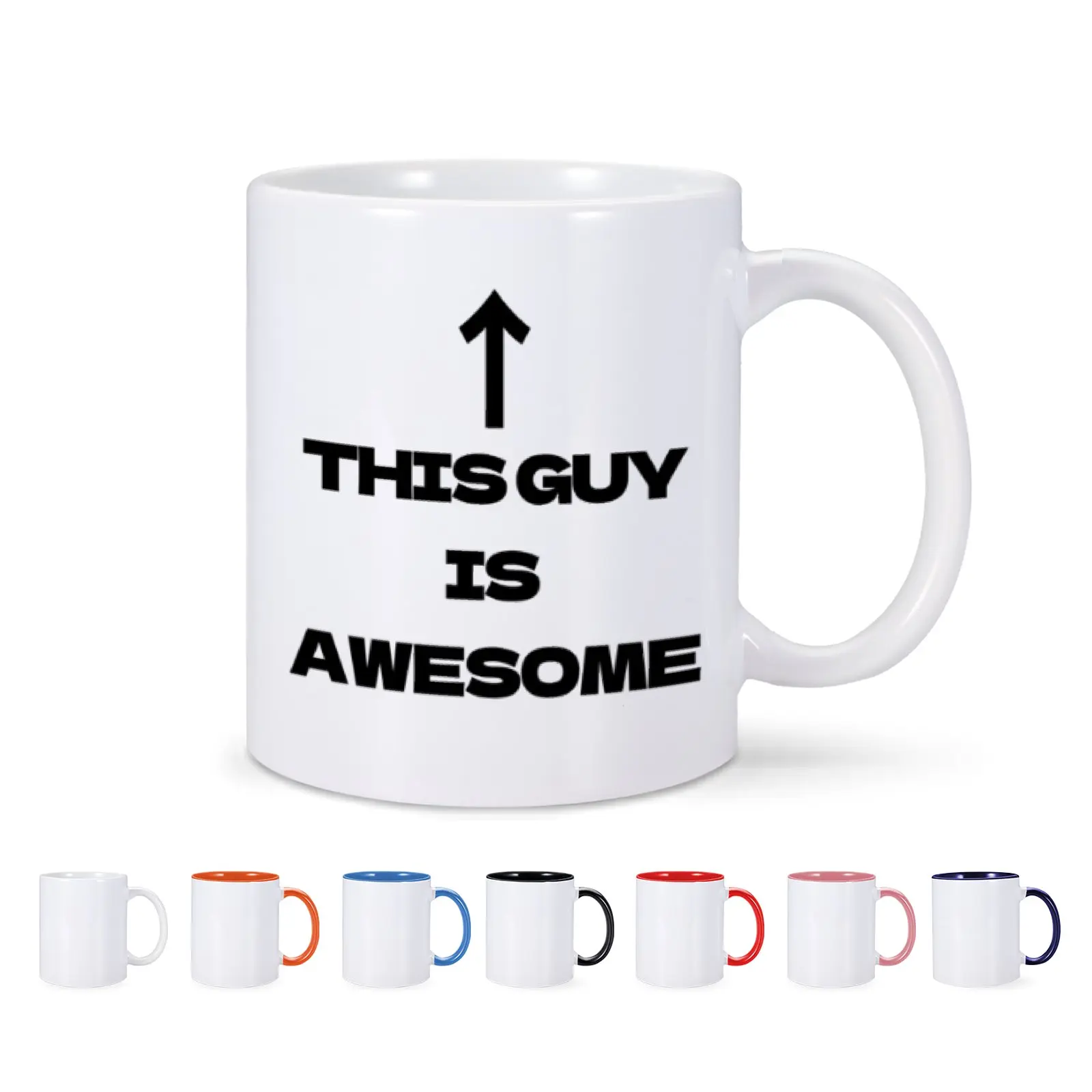 Funny Coffee Milk Mugs Creative Mug Gifts for Friend Personalized Drinkware Prank Mugs THIS GUY IS AWESOME