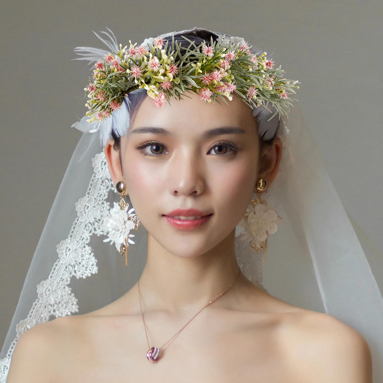 

Artificial Headband Wedding Bridal Hair Accessory Wedding Headband Headpiece for Party Event