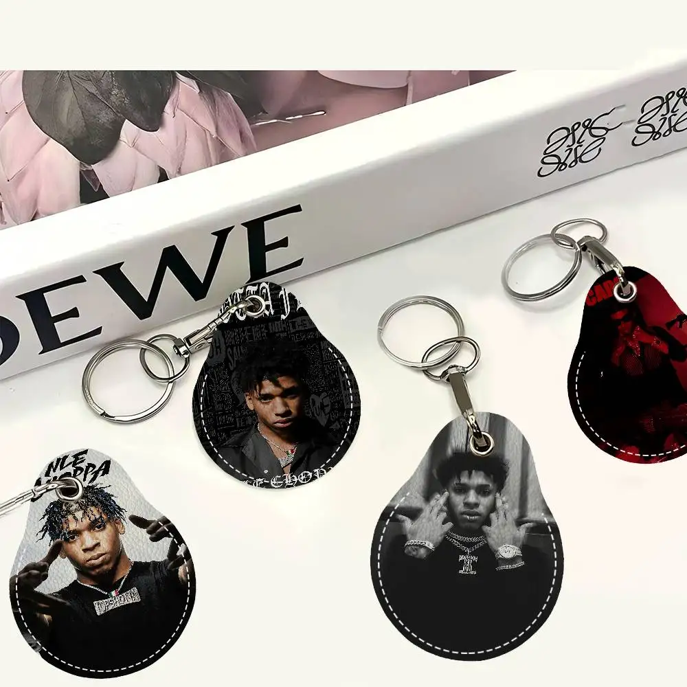 

Брелок-картхолдер из искусственной кожи N-NLE Choppa Pop Rapper для карт доступа и ключей