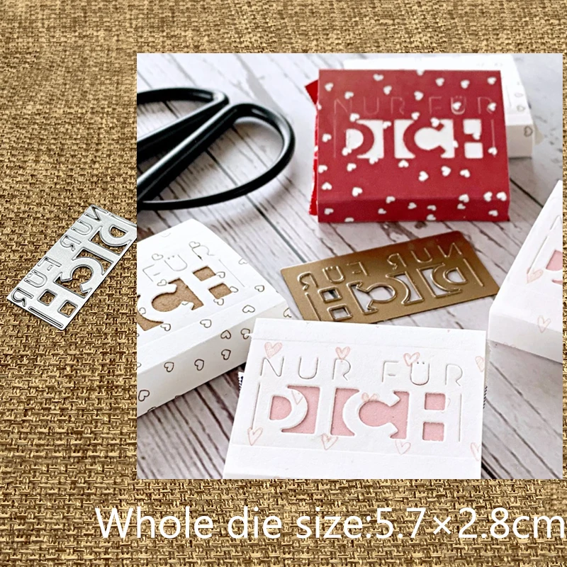 New Design Craft Metal stencil mold Cutting Dies German Only for you scrapbook die cuts Album Paper Card Craft Embossing