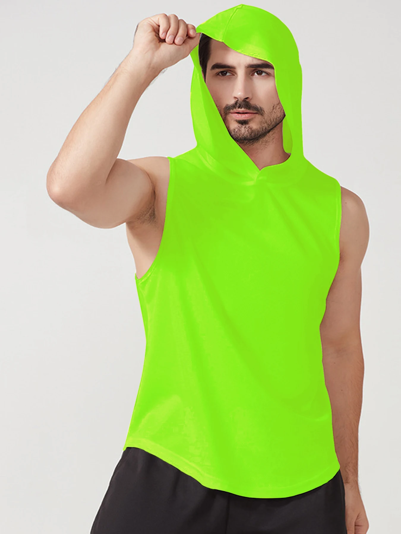 Sleeveless basketball vest sports Quick drying breathable casual training fitness running hoodie vest