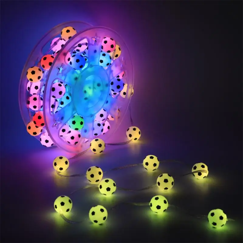 10M Football String Lights 100 LED Fairy Light Boy Birthday Gift Festival Party Outdoor Garden Decoration Christmas Decoration