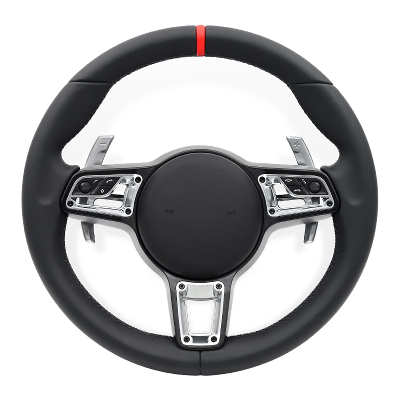 

Steering Wheel For Porsche Boxster Macan Panamera Taycan Cayenne Cayman 718 911 918 991 992 981 987 970 958 GT2 GT2RS GT3 GT4 RS