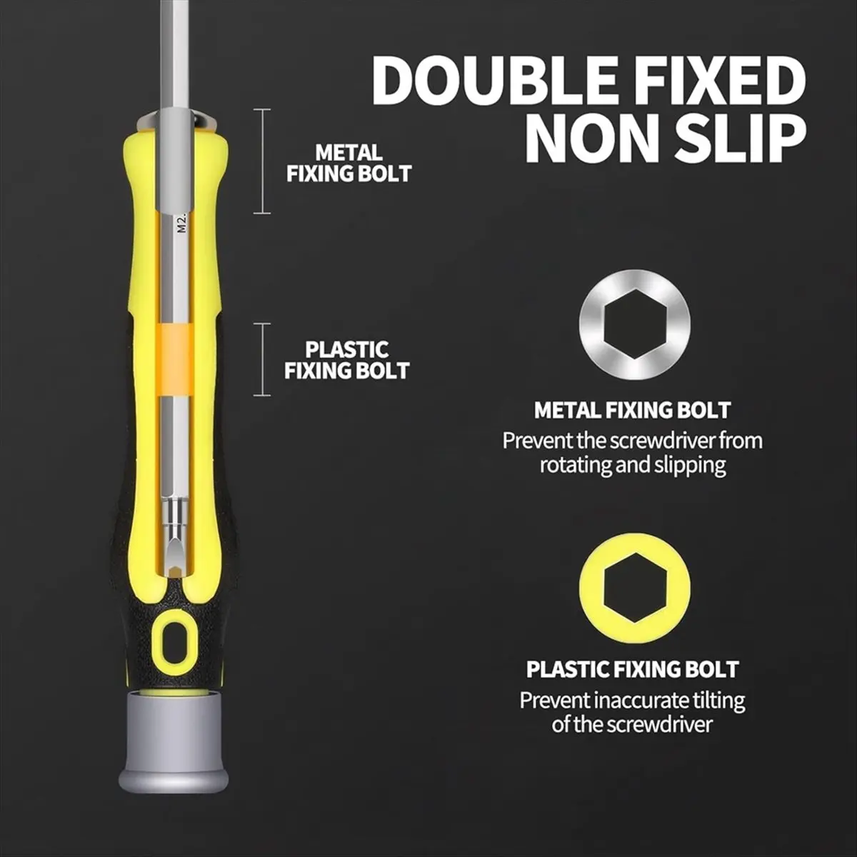 AT16 12-in-1 Screwdriver Multibit Screwdriver with Magnetic Bit Holder Includes Flat Head, , Hex,Square, and Y Driver