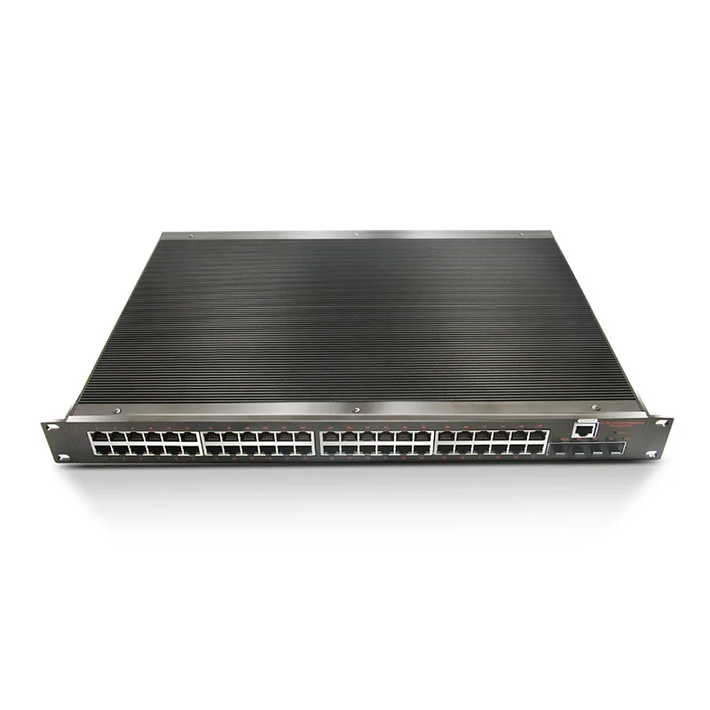 Network-managed industrial-grade switch with 4 10G optical ports + 48-port Gigabit RJ45 three-layer core switch