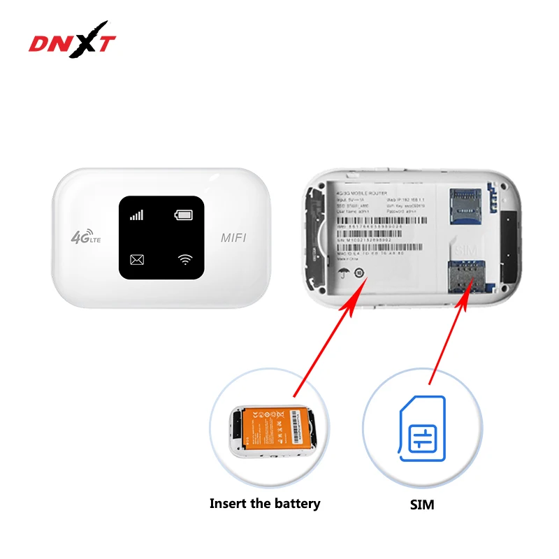 Unlock 4G Lte Router Wireless Wifi Portable Modem Mini Outdoor Hotspot Pocket Mifi 150mbps Sim Card Slot Repeater 3000mah Modem