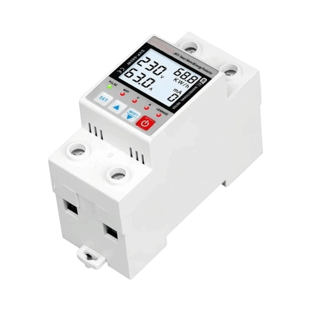 Leakage Protection WiFi Smart Circuit Breaker Real Time Monitoring Remote Control Solar Bidirectional Metering