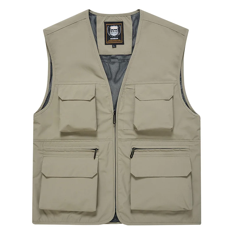 Workwear Multi-pocket Vest / Outdoor, Rock Climbing, Hiking, Camping, Fishing, Mountain Climbing, Traveling, Driving, Jacket