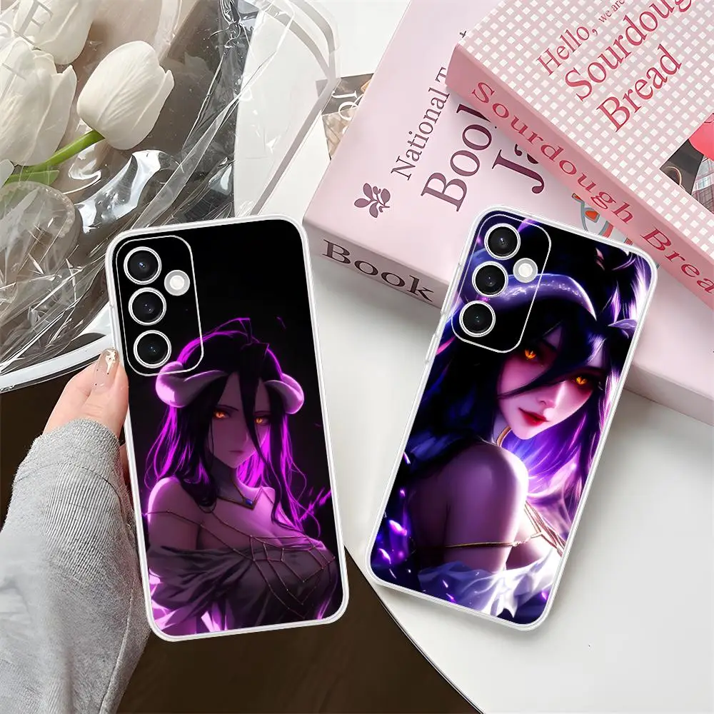 

Чехол для телефона Overlord Albedo Clear для Samsung Galaxy S25 S24 S23 S22 S21 Plus FE Ultra, цветной