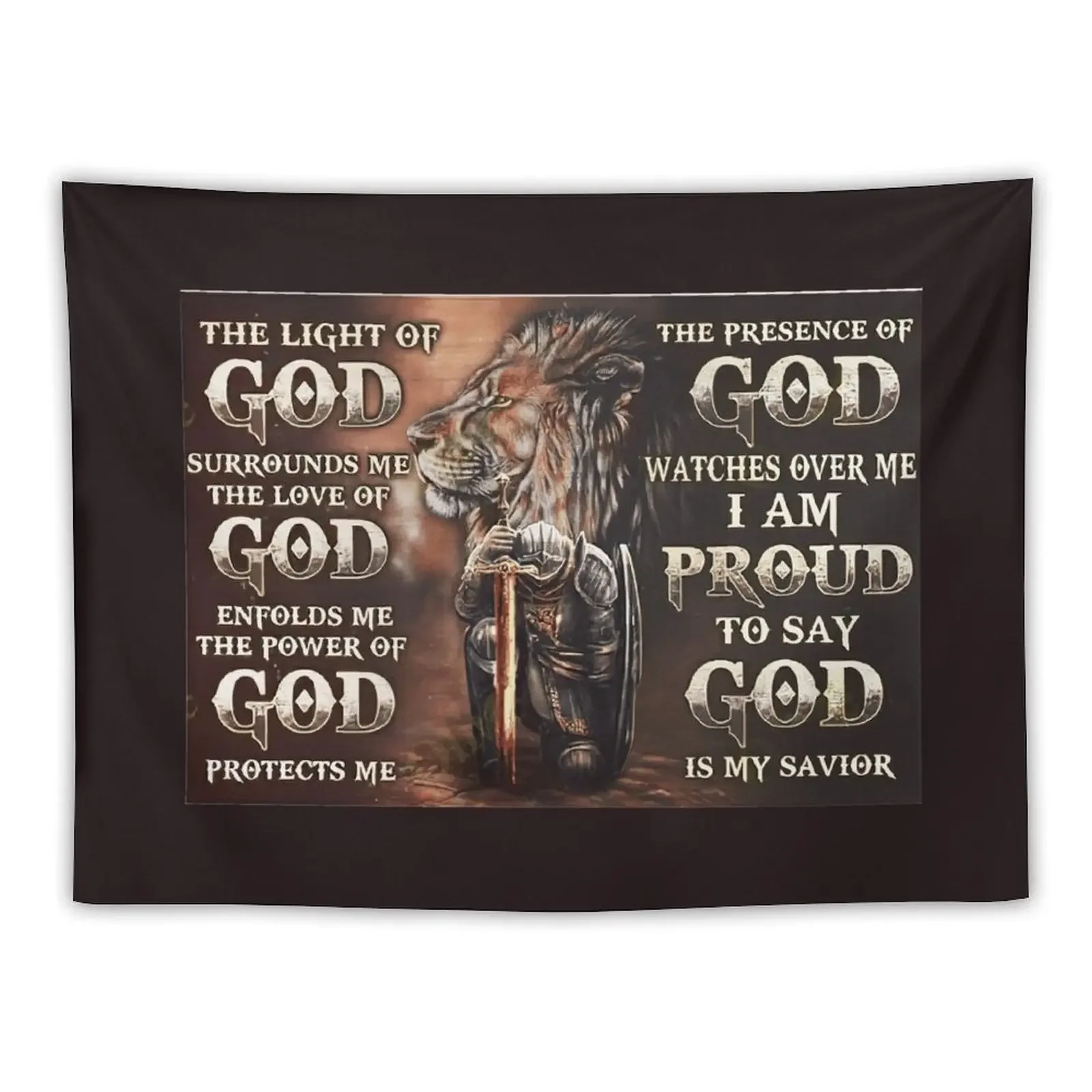 The Light of God, Surrounds Me The Love of God Tapestry Aesthetic Room Decorations Wall Decor Hanging Tapestry