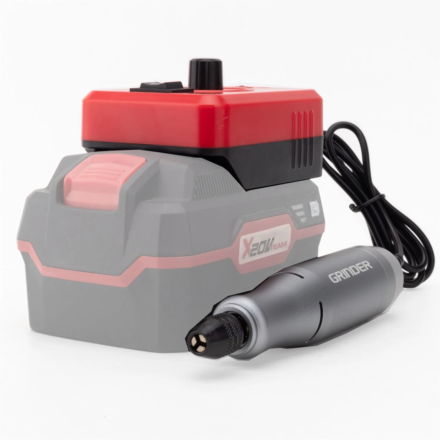 

For Lidl Parkside X20V PAP20A -1, PAP20A -3, Series battery Portable Mini Grinder Engraver Pen Adapter with Accessory DIY Set