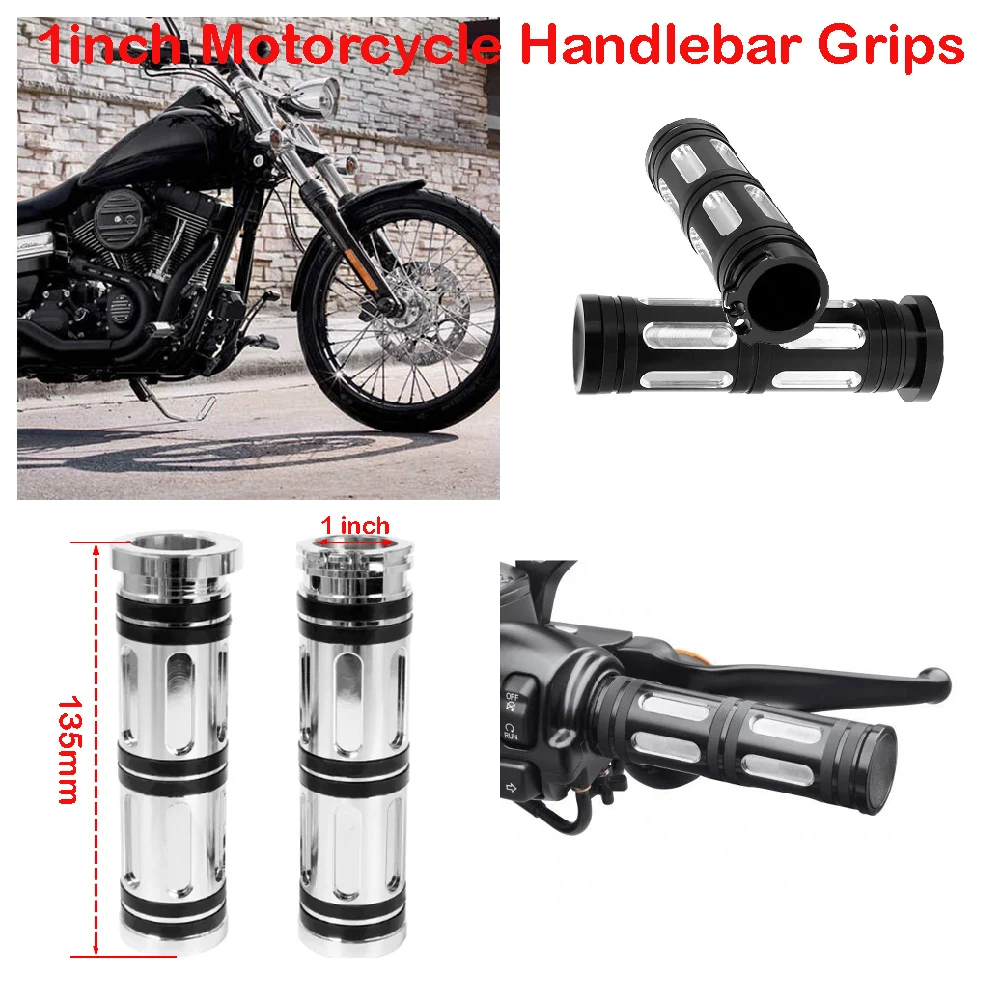 For Harley Sportster XL 883 1200 Dyna Softail 1996 V-Rod VRSC 02-17 Motorcycle 1 Inch Cable Throttle Style Handlebar Hand Grips