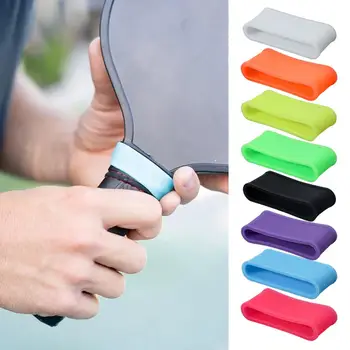 2 pçs pickleball paddle grip banda elástica badminton raquete de tênis de mesa alça de silicone anti-deslizamento anel pickleball acessórios