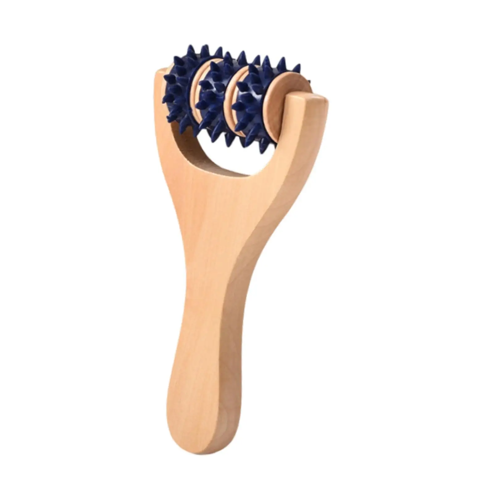 Manual Wood Massage Roller Multipurpose Muscle Massage Stick Back Massager Roller for Women Men Fitness