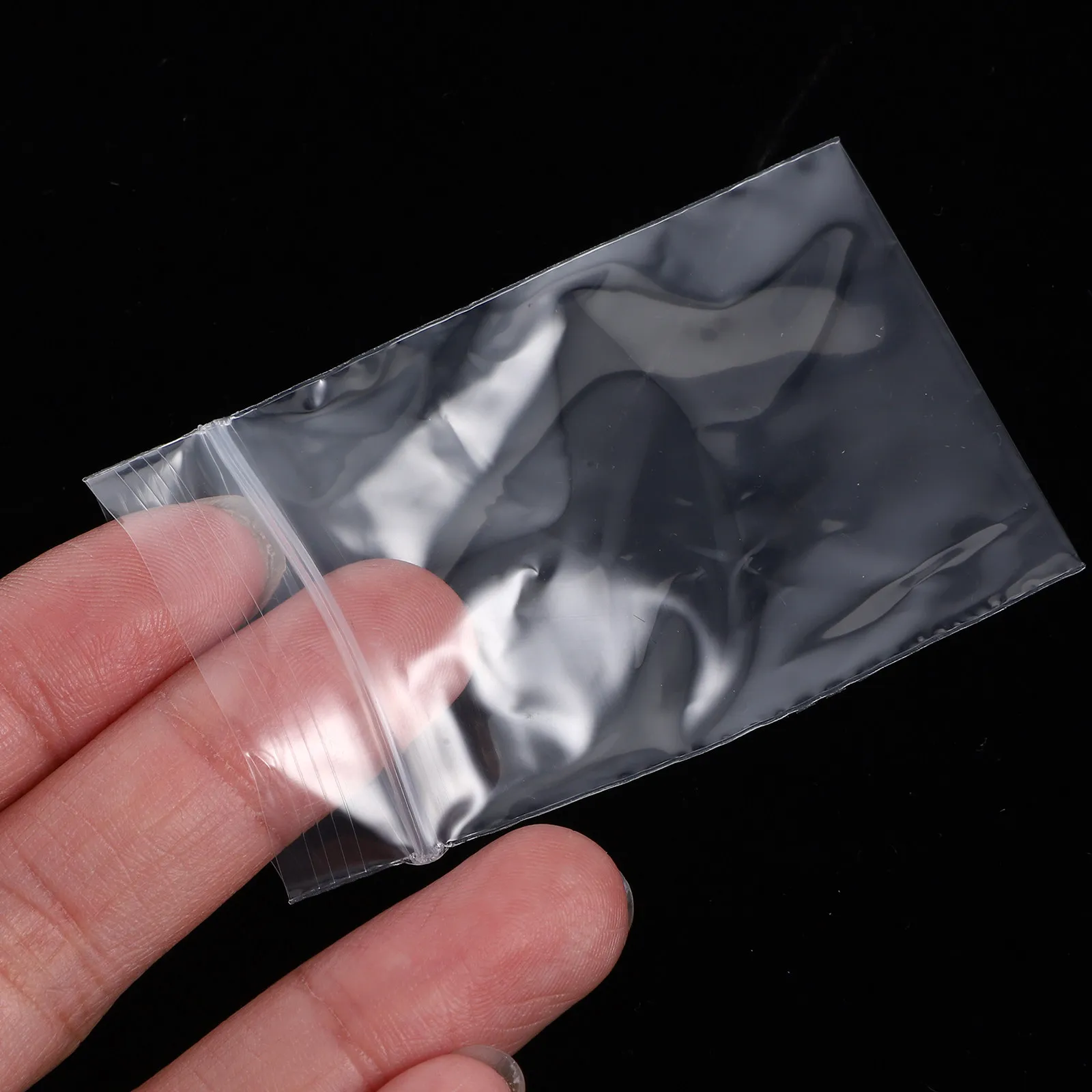 200Pcs Self-Sealing Bags Transparent Zipper Reclosable Jewelry Storage Bags for Small Business Packaging Earring Travel Pouches