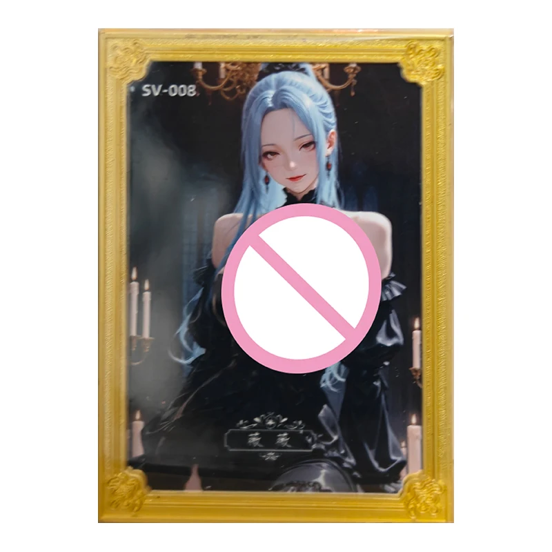 أنيمي قطعة واحدة نادرة SXR XP LR KMR GCX EYH BZ YZ HS SV بطاقة معدنية قابلة للجمع Nefertari D Vivi لعب للأولاد هدية عيد ميلاد #2