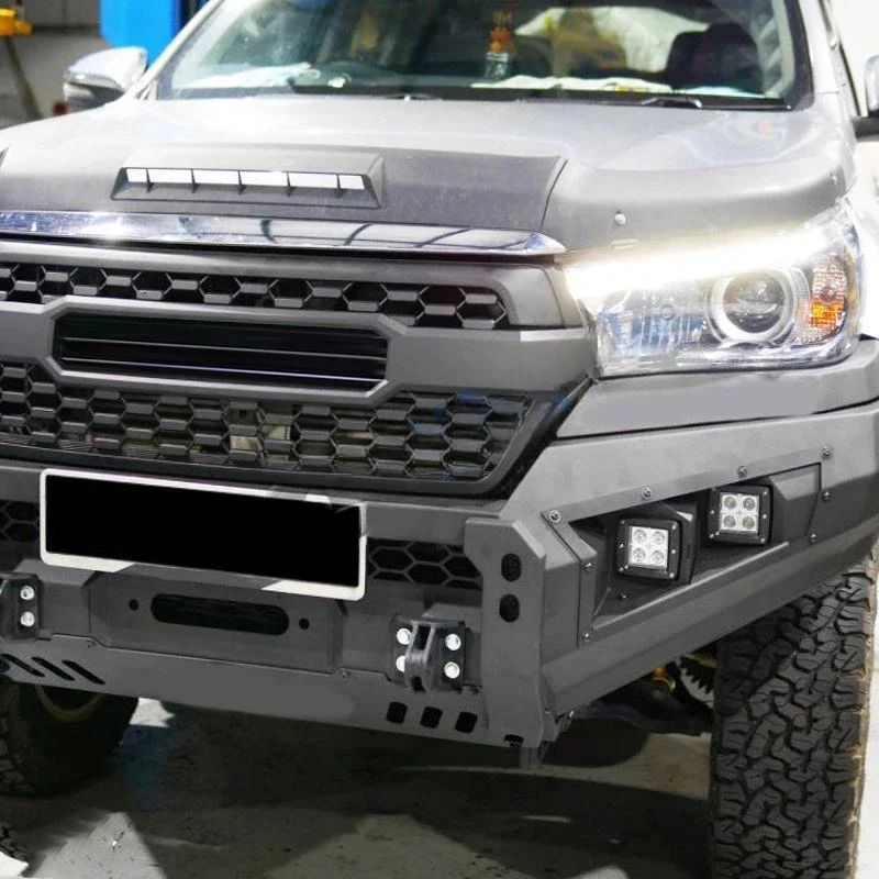 Car Accessories Front Steel Bumper Bull Bar Bullbar For Hilux Revo Rocco Fortuner 4x4 Pickup 2015-2021