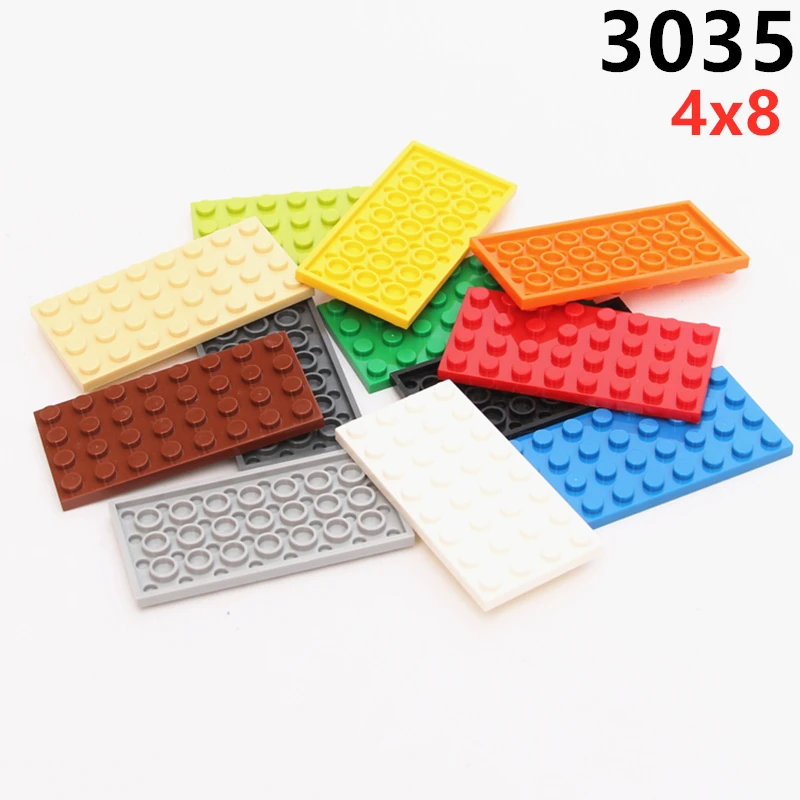 

15pcs/lot MOC Parts 3035 Plate 4x8 Compatible Figures Bricks DIY Assmble Building Blocks Particle Kid Puzzle Brain Toys Gift