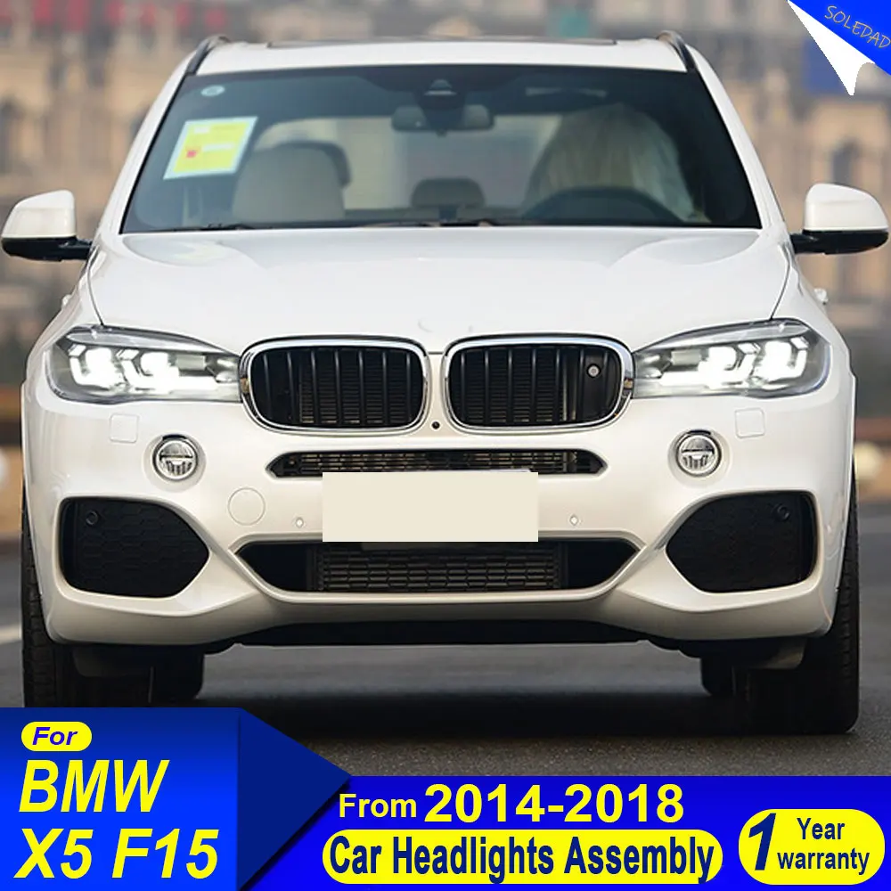 

Автомобильная фара для BMW X5 F15 X6 F16 Фара 2013-2019, обновление, модифицированная для динамического указателя поворота, автомобильная светодиодная фара в сборе