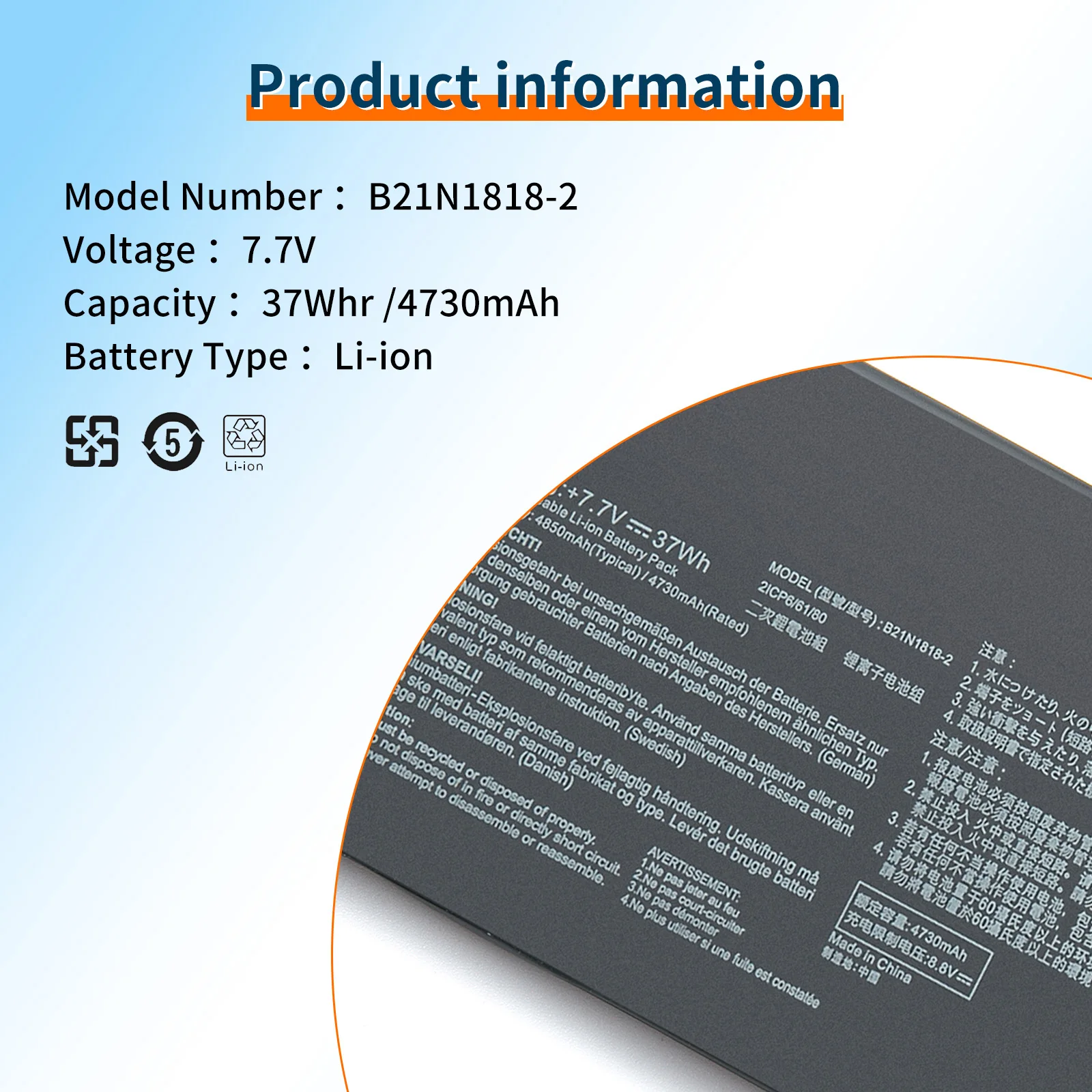 Imagem -05 - Bvbh Bateria para Asus C21n1818 B21n1818 B21n1818 B21n18181 B21n1818182 B21n18183 15 X512fa X509fl A509fj X509ua