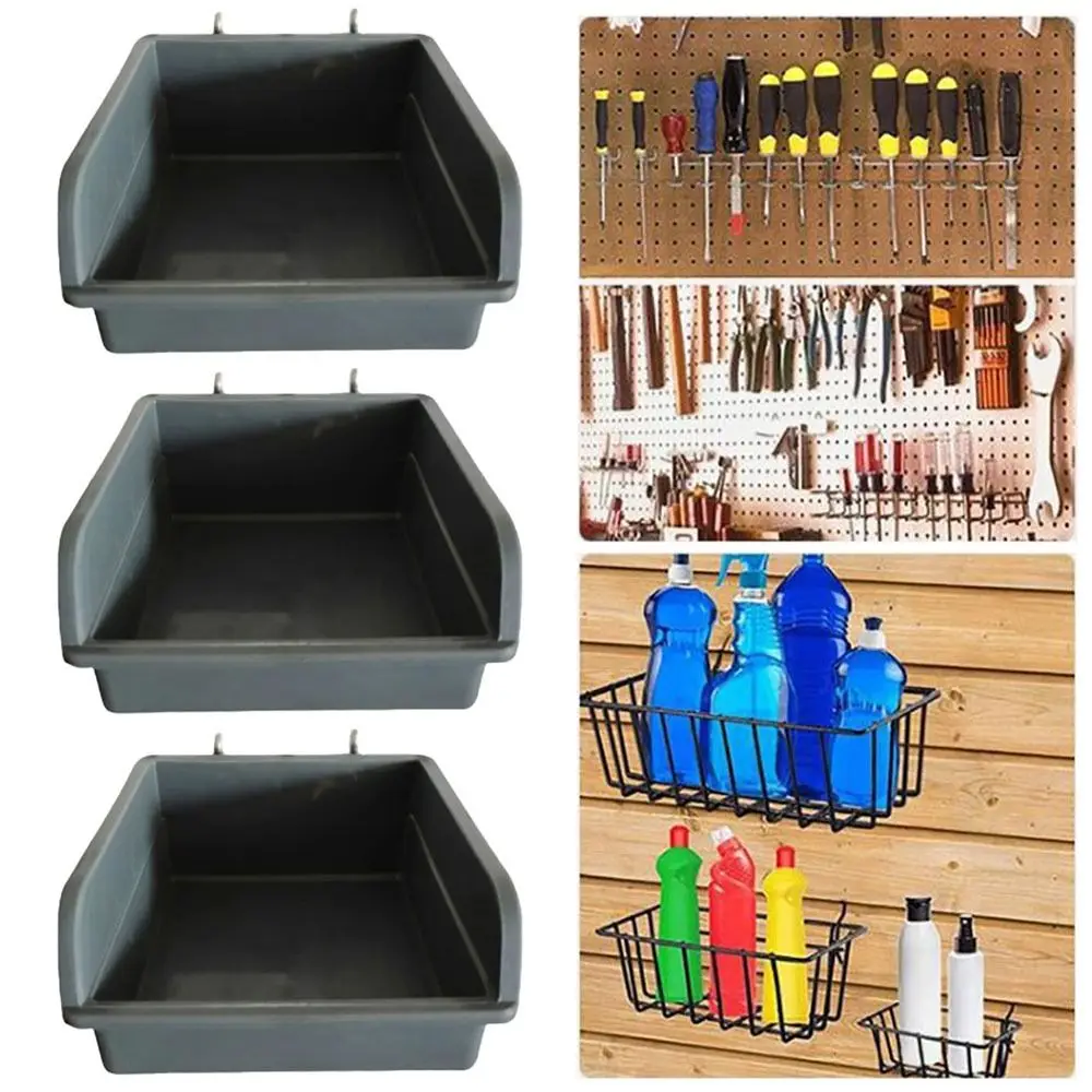 

1Pcs Shelving Accessories Pegboard Bin Hanging Tool Organizer Items Organizers Storage Box Smal Garage Wall Sundries Holders