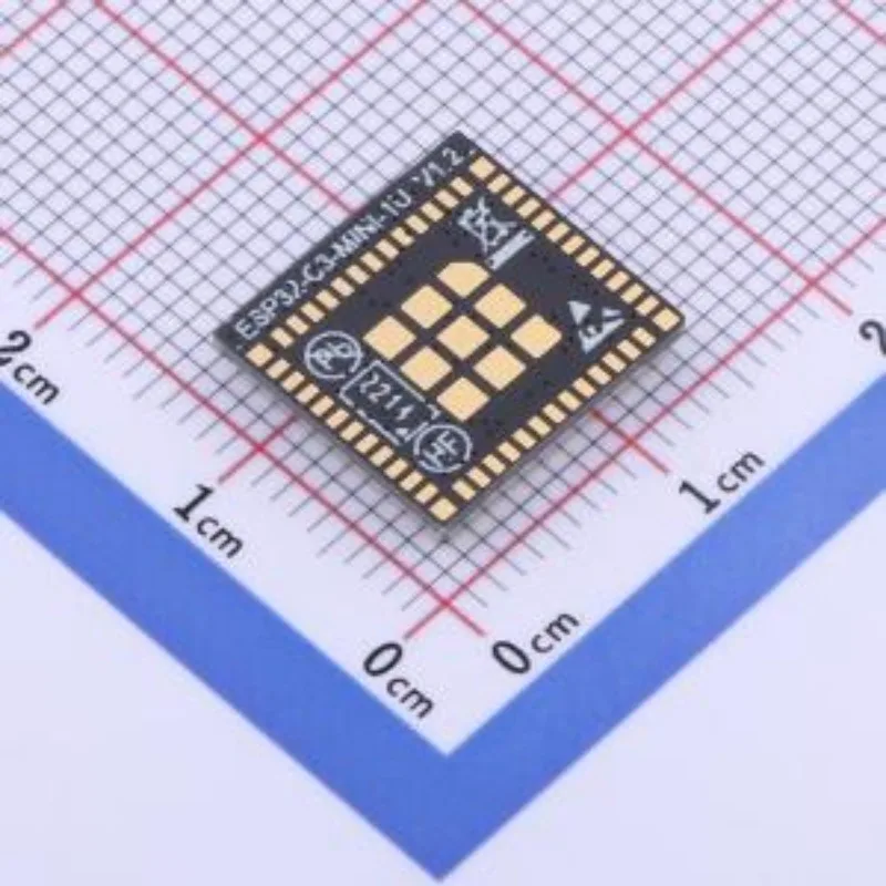 (5/10pcs) ESP32-C3-MINI-1U-N4 SMD,12.5x13.2mm 100% Original In Stock SMD module, ESP32-C3FN4, IPEX antenna connector, -40C +85C