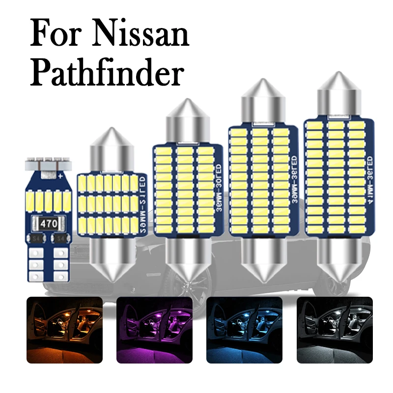 

Car Interior LED Lights Canbus For Nissan Pathfinder R50 R51 R52 R53 1986 2000 2003 2005 2007 2008 2010 2014 2015 2018 2019 2020