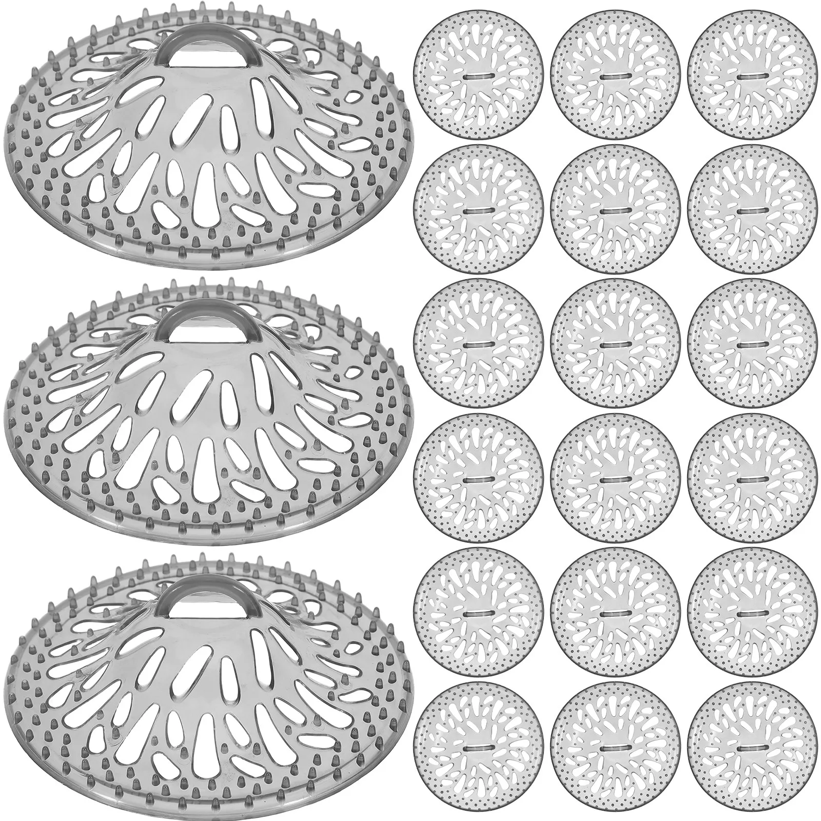 30Pcs Disposable Hair Catcher for Shower Drain Bowl Design Handle Hygienic Single Use Quick Install Clog Prevention Bathroom Tub view 4