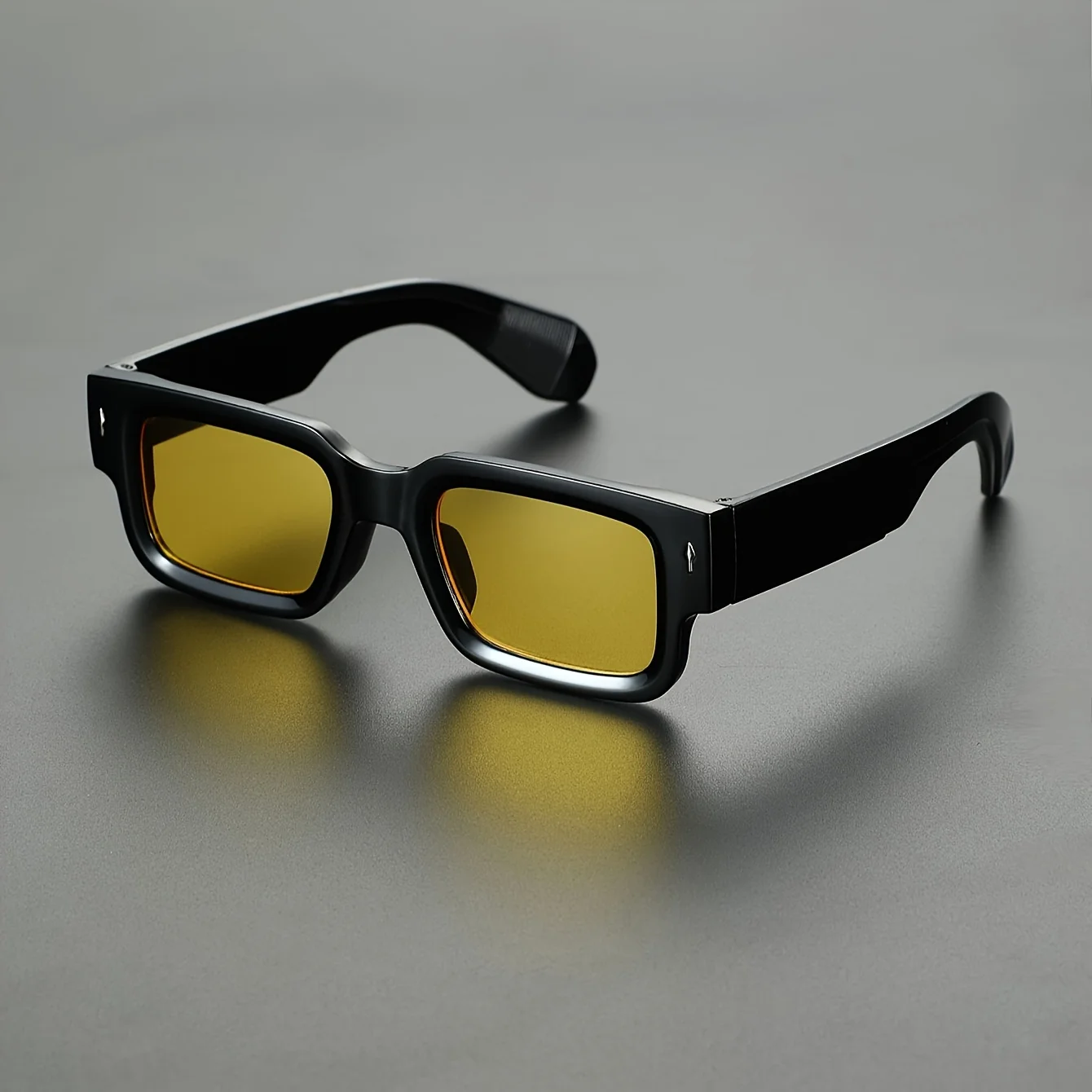 Men Vintage Rectangle Frame Sunglasses Fashion Rerto Sun Glasses Luxury Brand Design UV400 Shades Eyewear Women Goggles image 4