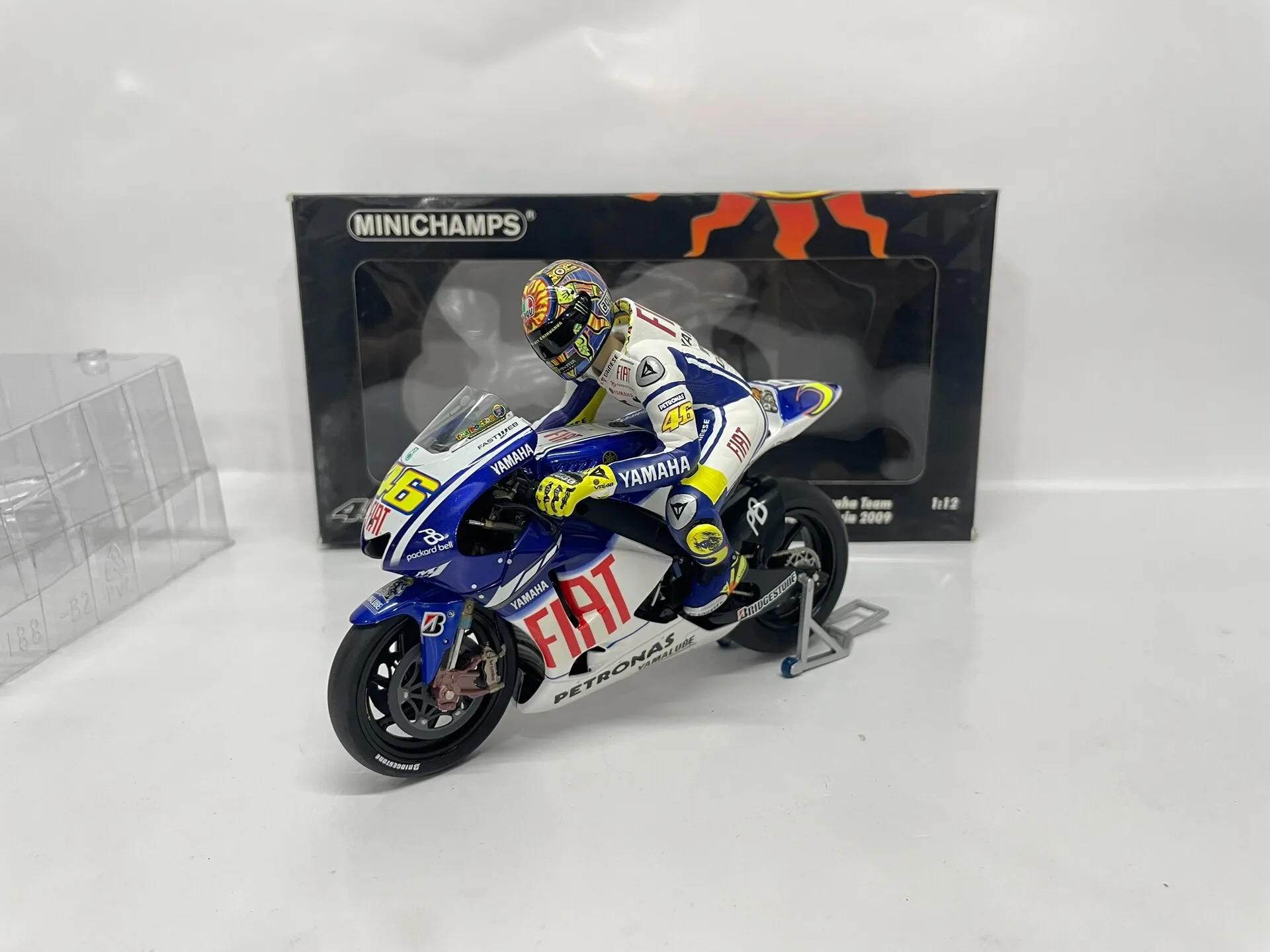 

Minichamps 1:12 YZR M1 Rossi 2009, фигурка велосипеда, имитация ограниченной серии, сплав металла, статическая модель мотоцикла, игрушка в подарок