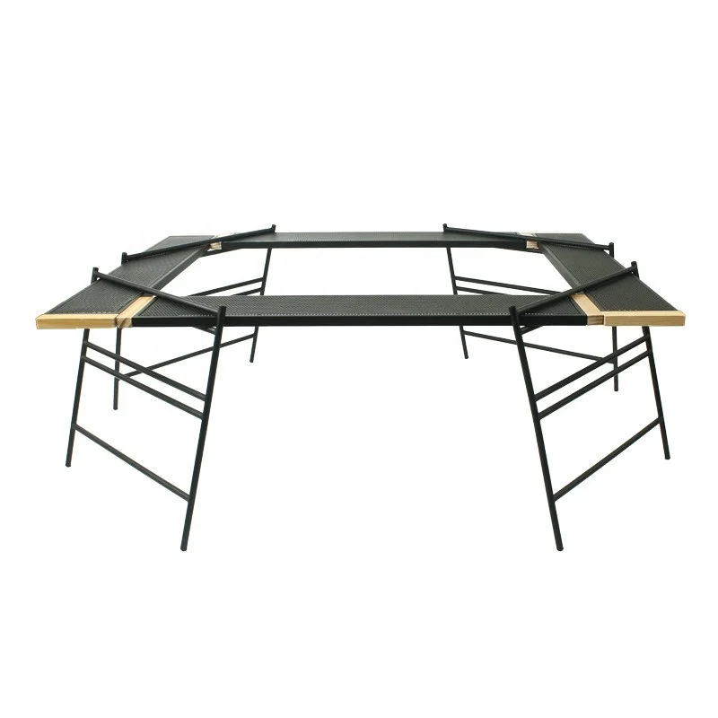 

Surrounding Style Large Camping Table Kitchen Camp Stove Table BBQ Folding Table Outdoor
