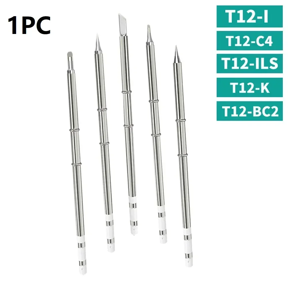 T12 Electric Soldering Iron Tip T12-ILS T12-K T12-I T12-BC2 T12-C4 For Fx951 950 942 Welding Bench Soldering Kit PowerTool