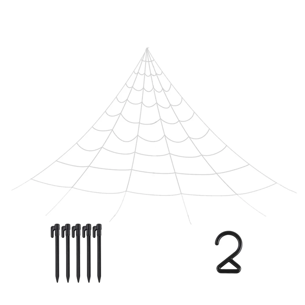 Decorações assustadoras Halloween Set, Vem com Fake Spider, Spider Webs Props, Decoração interior e exterior