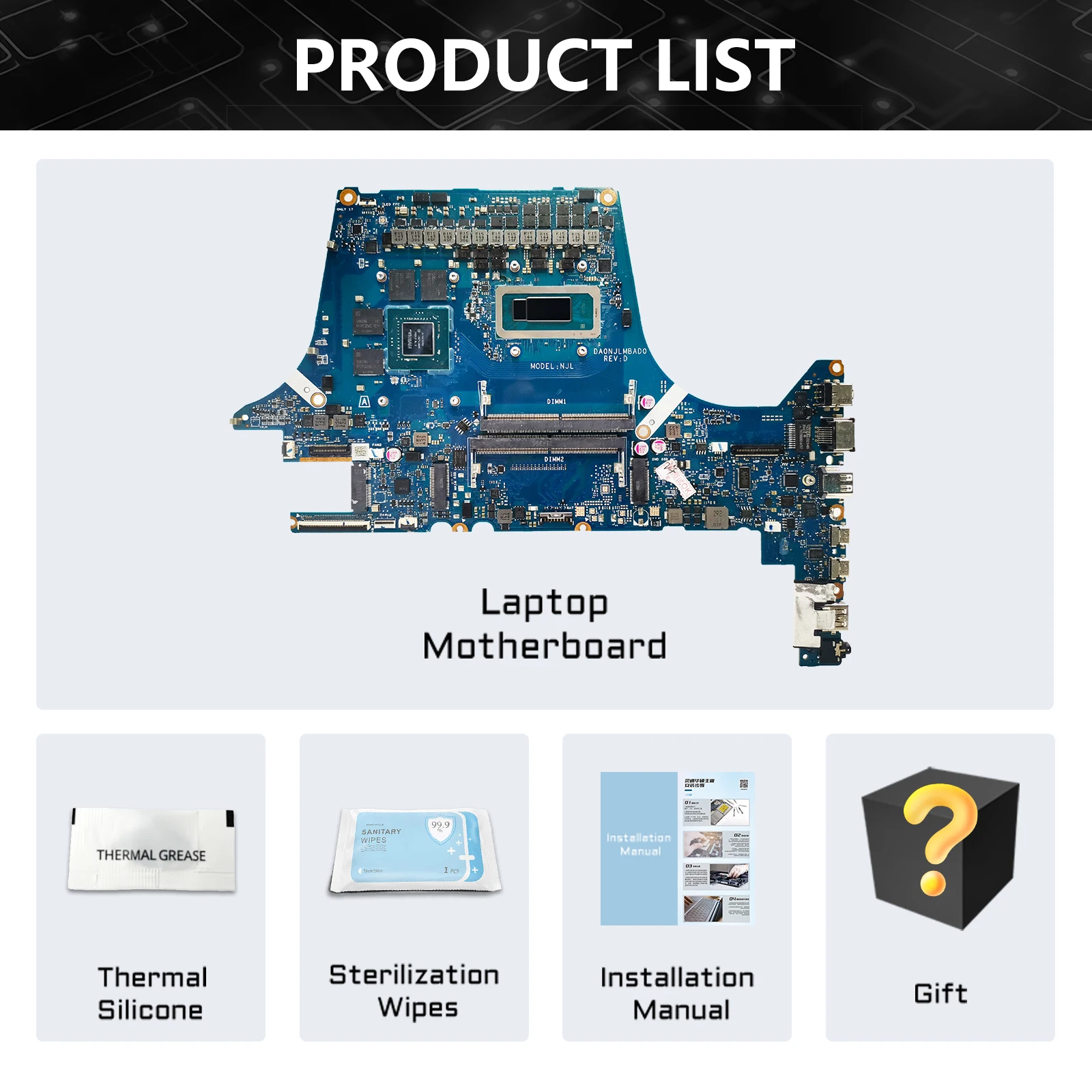 Mainboard For ASUS FX507ZC FX707ZC FX507ZE FX707ZE FX517ZC FX517ZE TUF507Z TUF517Z FX507Z FX517Z Laptop Motherboard