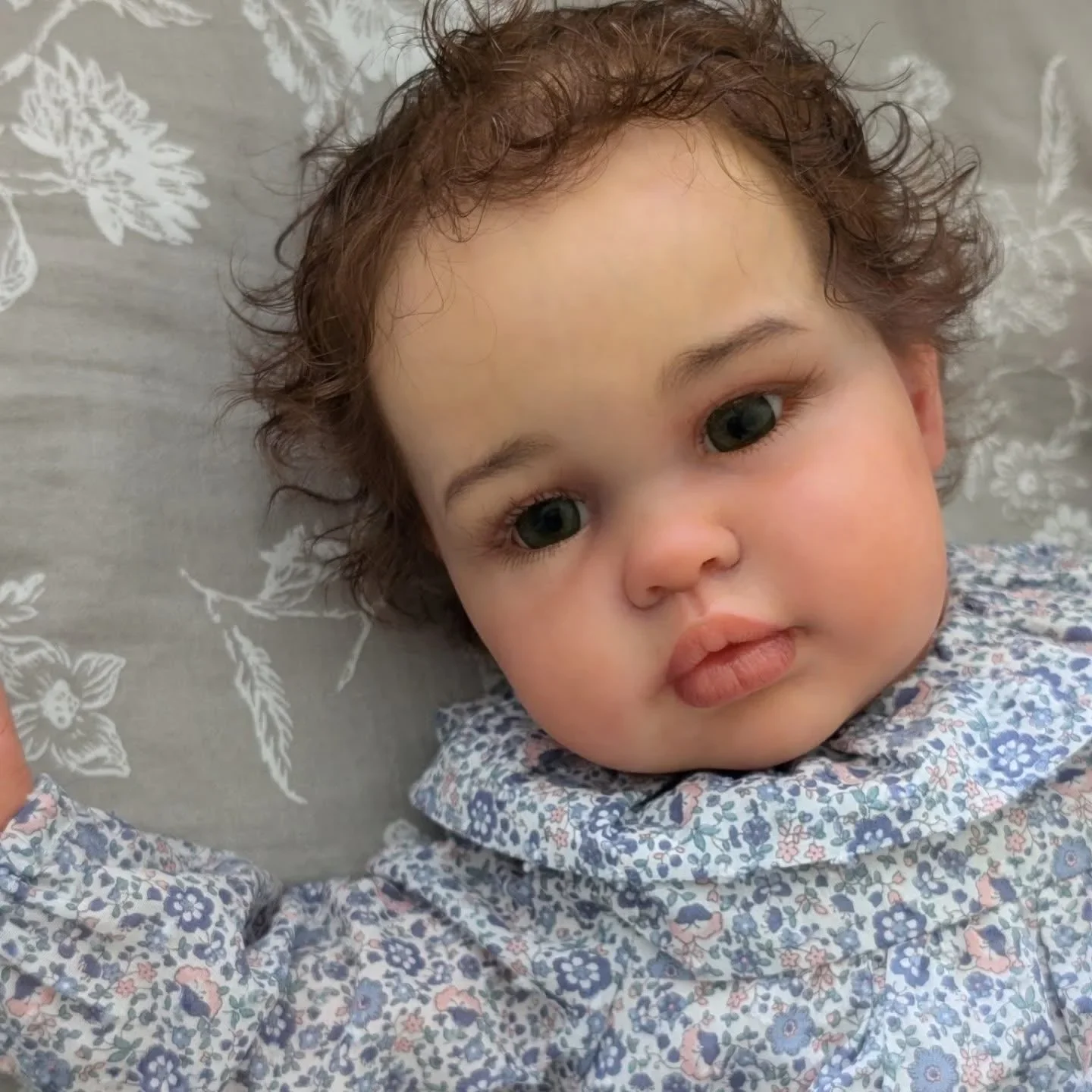 

St.Store 24inch Newborn Doll Princess Girl Ellie Cloth Body Toddler Lifelike Reborn Art Doll with Hand Root Hair