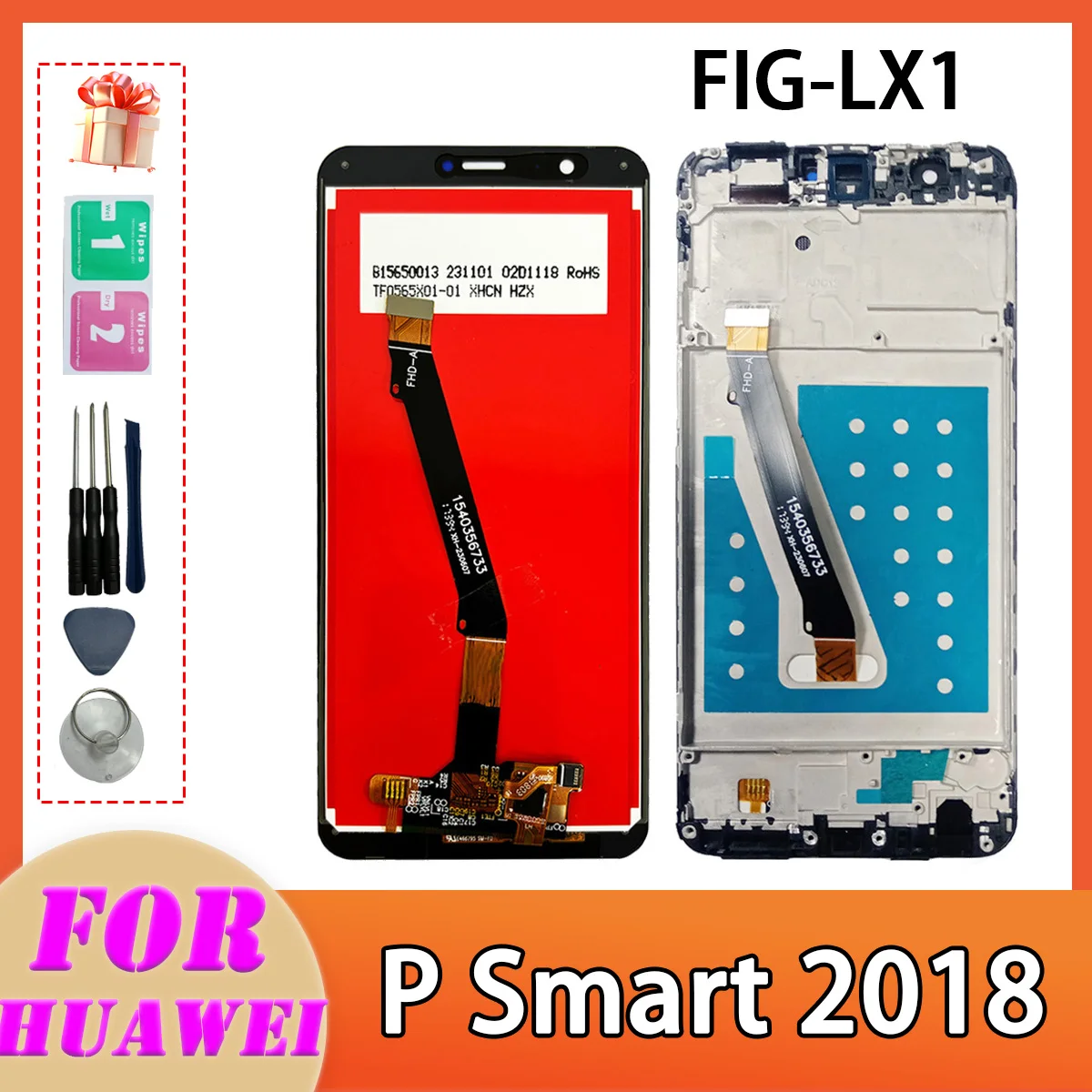 LCD For Huawei P Smart 2018 LCD FIG-LX1 LX2 LX3 FIG-LA1 Display Touch Screen Assembly P Smart 2018 LCD Screen Replacement Parts