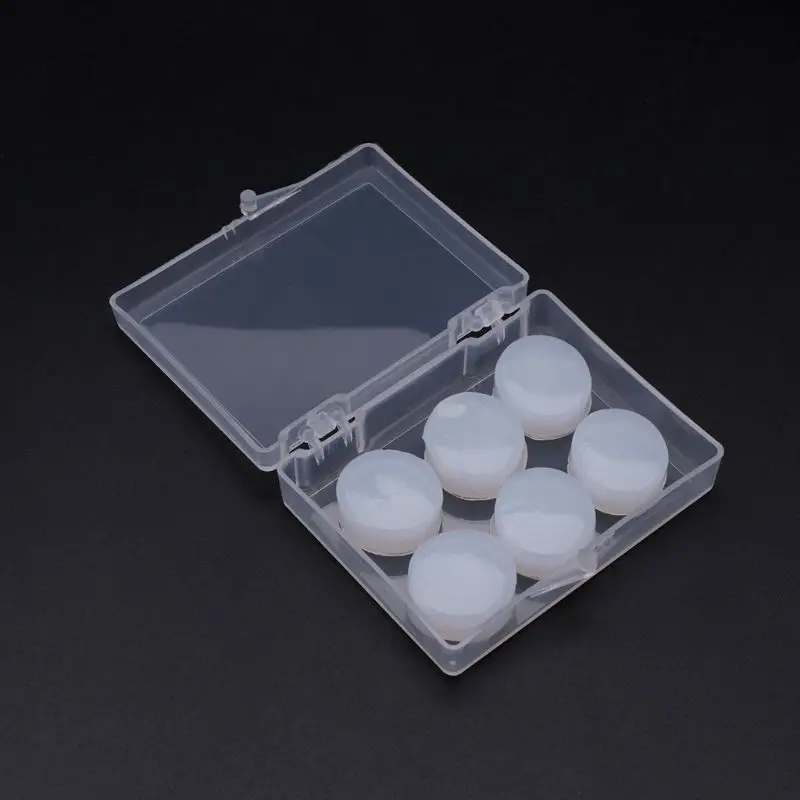 

6PCS Earplugs Protective Ear Plugs Silicone Soft Waterproof Anti-Noise Earbud Protector Swimming Showering Water Sports