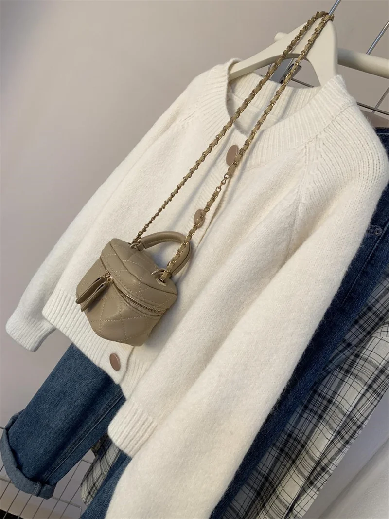 سترة جديدة للنساء لربيع وخريف 2026 سترة نسائية كلاسيكية متعددة الاستخدامات سترة معطف فضفاض سترة نسائية محبوكة #4