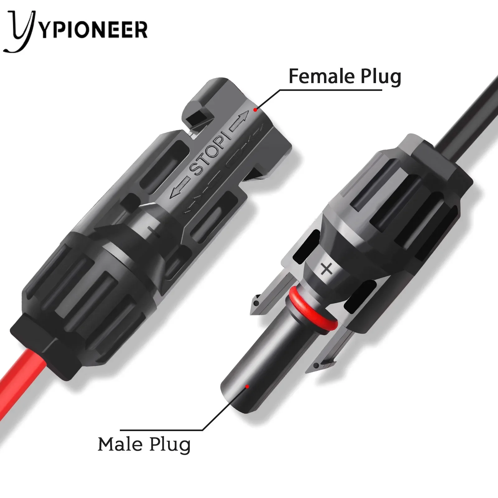 YPioneer-Cable de carga Solar T10075, adaptador XT60 a conector hembra macho Solar, Cable de extensión 12AWG 10 pies para paquete de batería