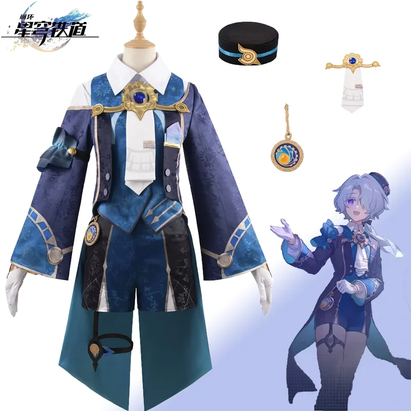 

Honkai: Star Rail Misha Cosplay Costume Game Suit Handsome Uniform Full Set Halloween Role Play Party Outfit for Men Cos Props