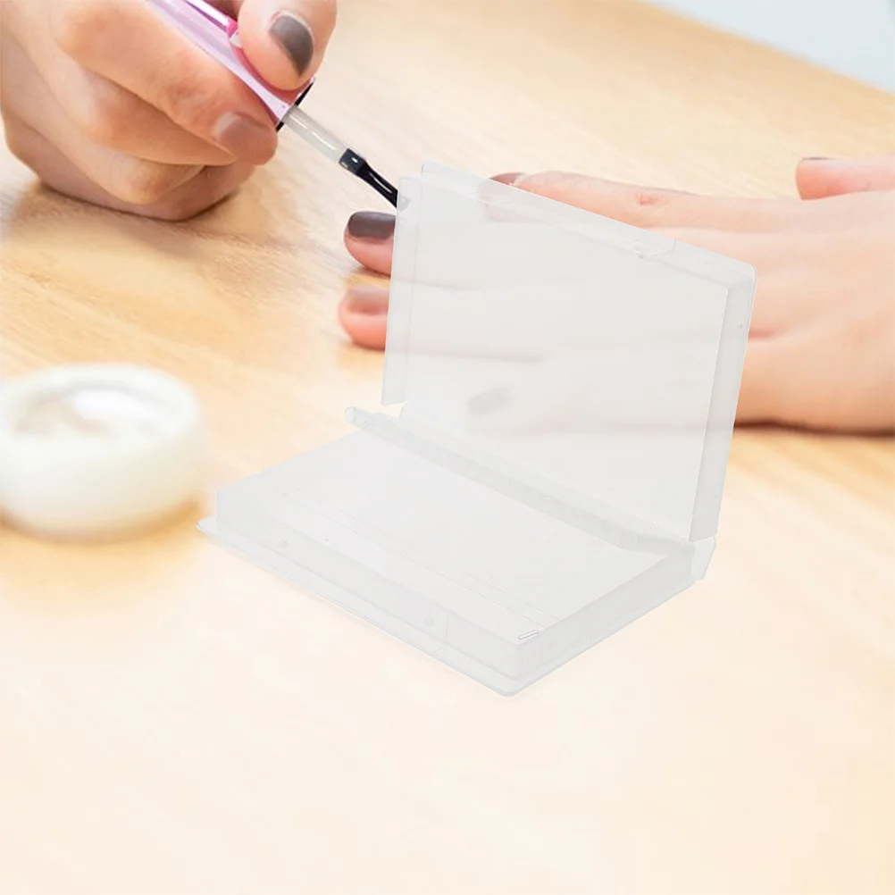 

4Pcs Nail Drill Bit Organizer Portable Storage Box Flip Cover Manicure Tool Holder Nail Bits Case Professional Use