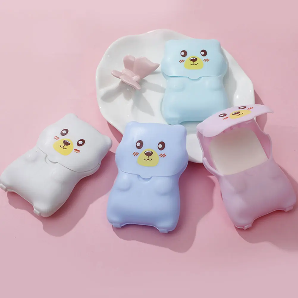 

6Sets Travel Soap Sheets Portable Individual Packing Hand Body Clothes Wash for Travel Camping Use Soap Trip Soaps Sheet