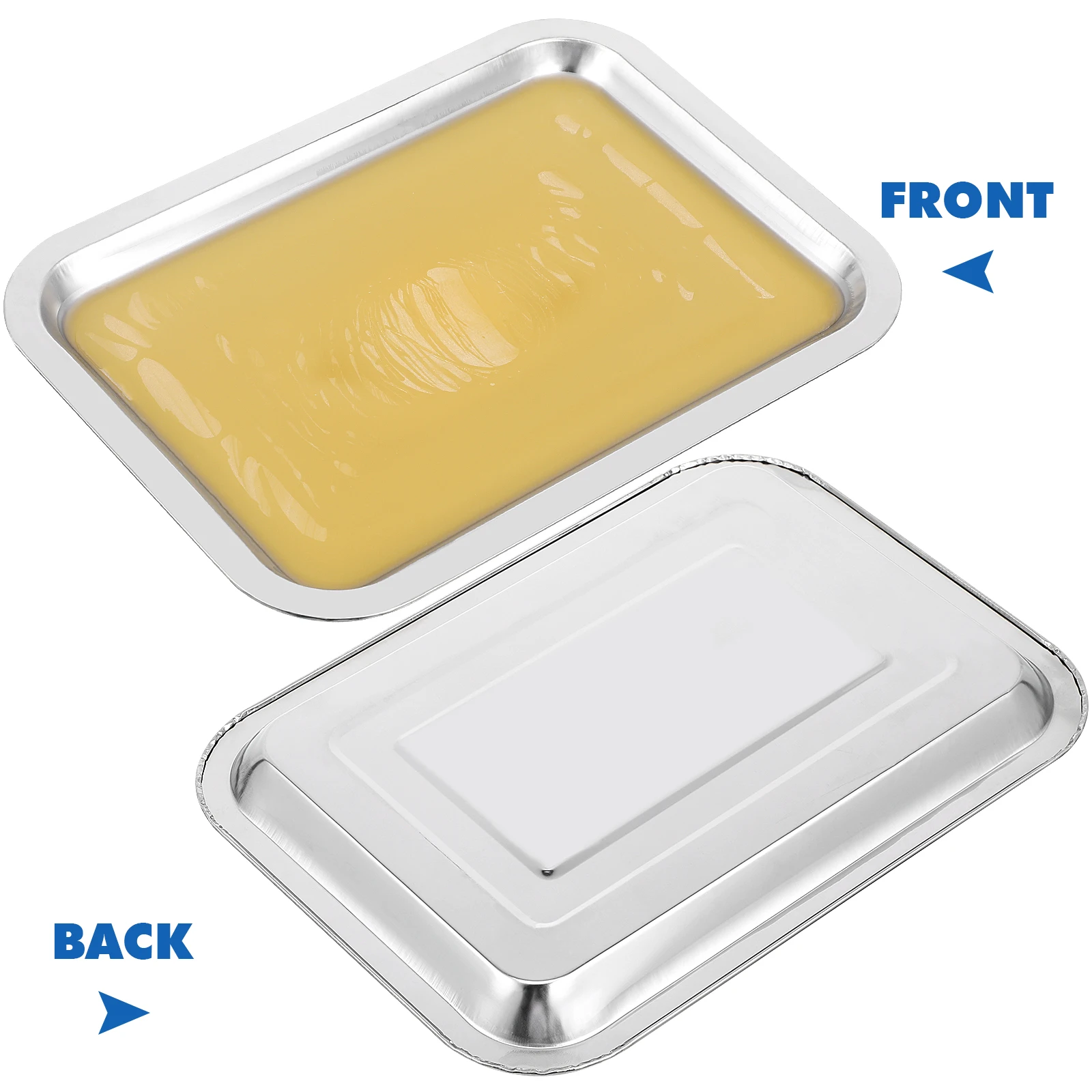 

6pcs Dissection Tray Wax Tray Anatomical Dish Stainless Steel 18x25cm Safe Teaching Aids Lab Equipment