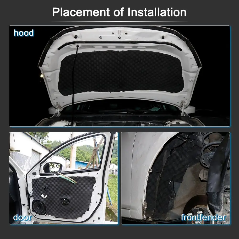 Studio Insulation Car Sound Proofing Deadening Car Truck Anti-Noise Sound Insulation Cotton Heat Closed Cell Soundproofing Foam