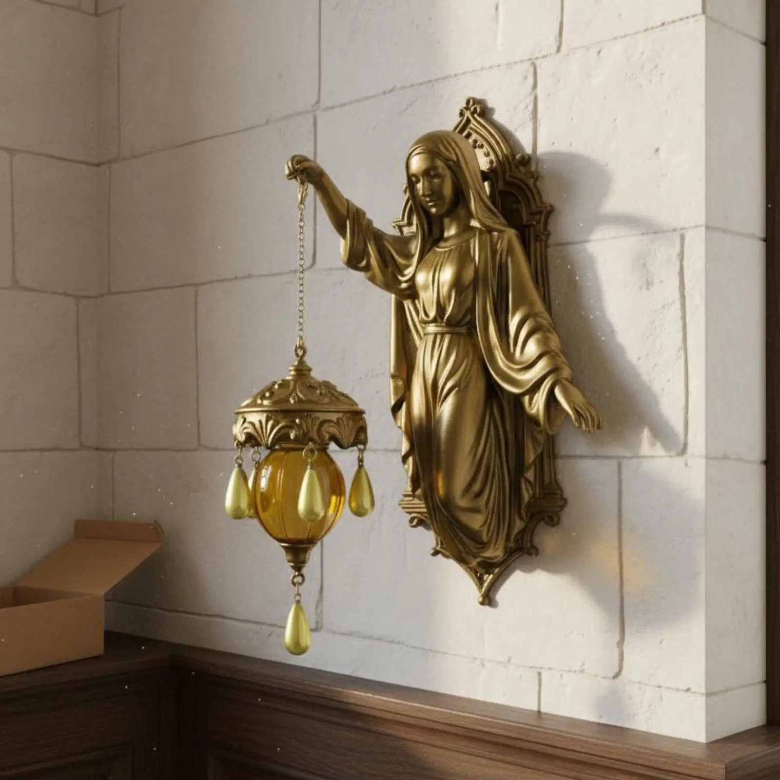 Resin Wall Lamp Luxury House Decoration Wall Sconce Soft Atmospheric Lighting for Aesthetic Room Decoration