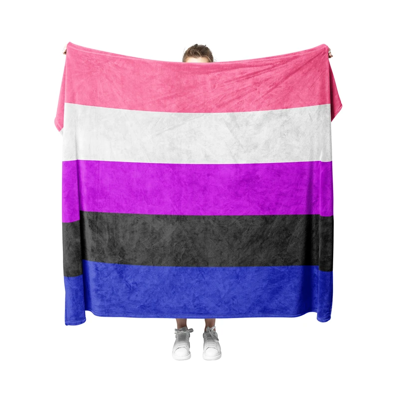 

Aertemisi Genderfluid Pride Flag Genderflexible Pet Blanket for Small Medium Large Dog Cat Puppy Kitten Couch Sofa Bed