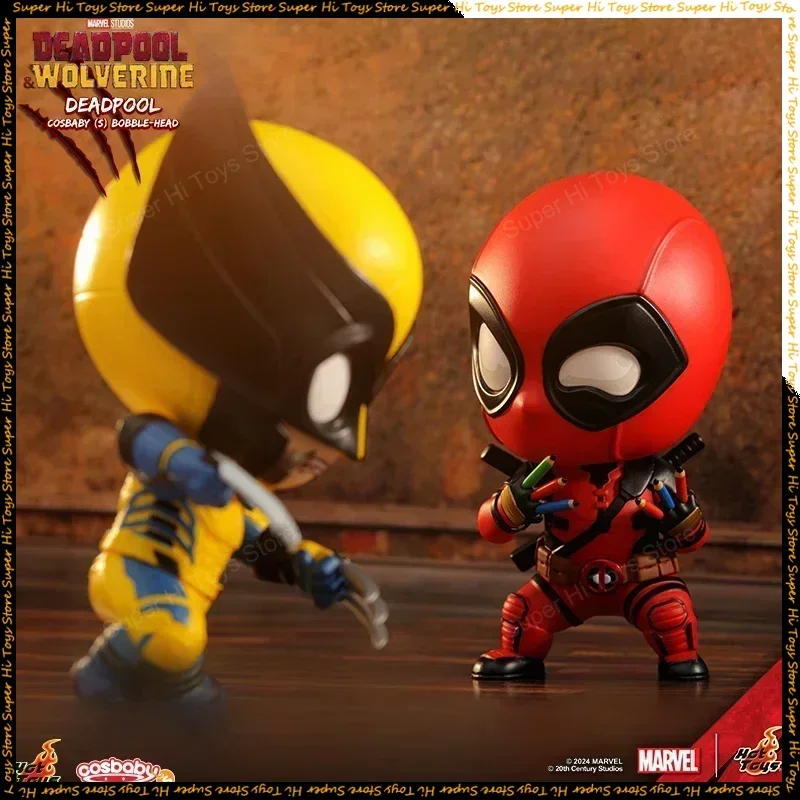 Hot Toys Marvel Deadpool 3 Wolverine＆Deadpool Cosbaby (S) Mini Toys Anime Action Figure Collection Toys Room Decor Kids Gift