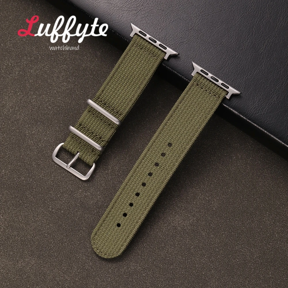 الرياضة معصمه النايلون ساعة الأشرطة ل iwatch 38/40/41/42/44/45/46/49 مللي متر عارضة الساعات لساعة أبل 1-10 الترا SE 2