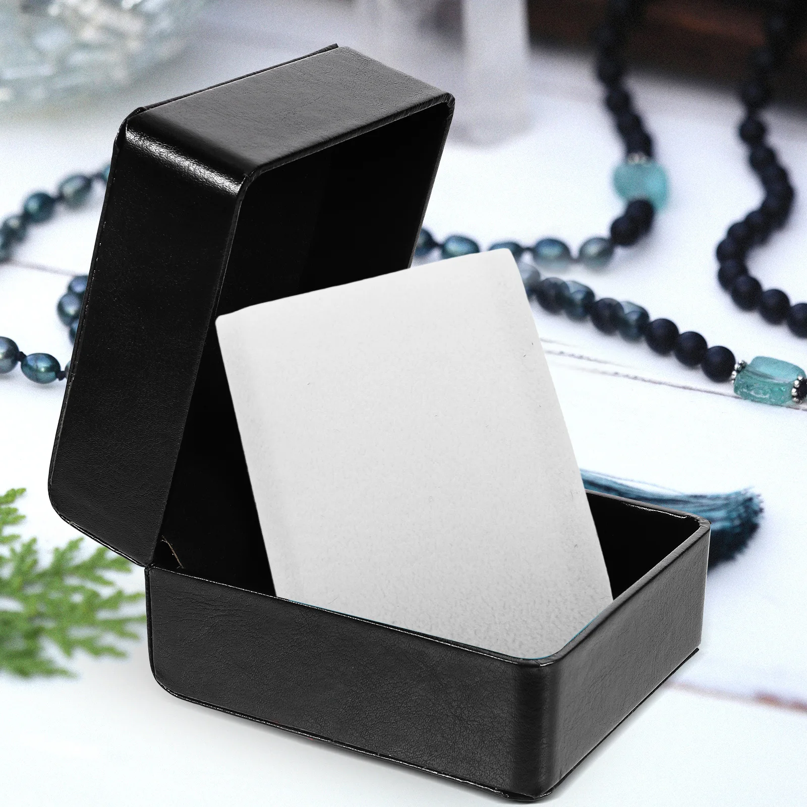 

8pcs Watch Pillows Rectangular White Plastic Bed Cushion Jewelry Display Storage Box Accessories Watch Cushion Pad Bangle