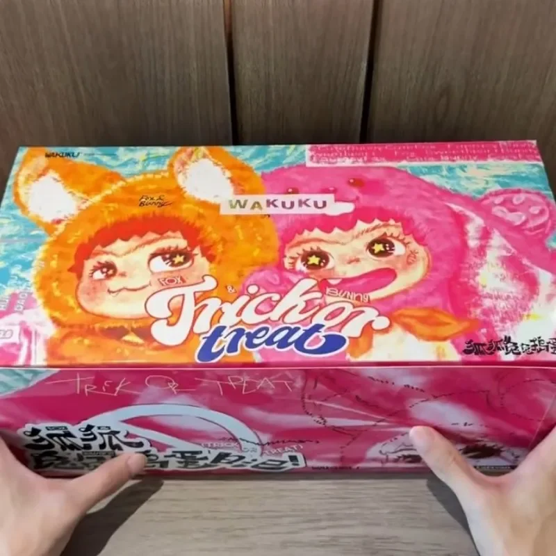 

Озорный дневник, слепая коробка Wakuku V2 Fox and Bunny Trick Treat, серия виниловых подвесок, загадочная коробка, сюрприз, коллекционные игрушки, подарки